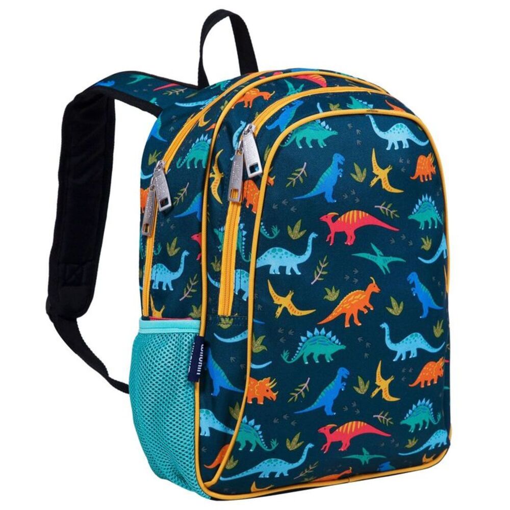 Wildkin 15-Inch Kids Backpack Elementary School Travel (Jurassic Dinosaurs Blue)